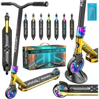 Kesser Stunt Scooter X-Limit-Pro 360° Lenkung mit Ständer, ABEC 9, 110mm PolyurethanRäder