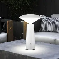 Etc-shop LED Tischleuchte, schwenkbar, CCT Schaltung, dimmbar H 21 cm