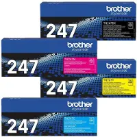 Brother TN247 4er Multipack / Original Toner XL / Cyan, Gelb, Schwarz, Magenta / TN247C TN247M TN247Y TN247BK