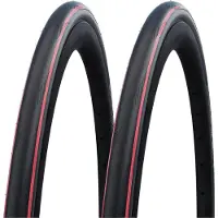 Schwalbe 2x One 25-622 rot-schwarz Faltreifen RaceGuard 700x25C Fahrradreifen