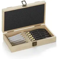 WAS Germany Steakmesserbox CARLOS, mit 6 Messern, 23 cm, Kiefernholz