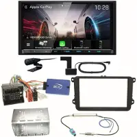 Kenwood DMX8021DABS Android Auto CarPlay Einbauset für Beetle Jetta Sharan T5