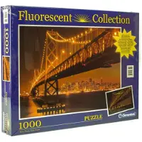 Clementoni - High Quality Collection Puzzle - San Francisco (1000 Teile, floureszierend)