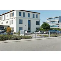 Alberts 676957 Zaunpfosten mit Klemmlasche, feuerverzinkt, Länge 2800 mm, 60 x 40 mm