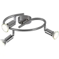 Globo LED Deckenlampe, Metall, 3 Flammig, D 25 cm