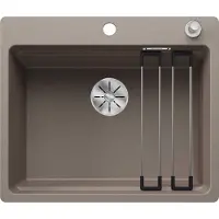 BLANCO ETAGON 6-F Einbauspüle SILGRANIT tartufo ab 60 cm mit Ablauffernbedienung, mit Zubehör - inkl.