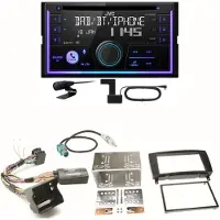 JVC KW-DB95BT Bluetooth Digitalradio Einbauset für Mercedes CLK W209 Facelift