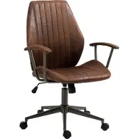 CLP Bürostuhl Nampa im Industrial Design cognac