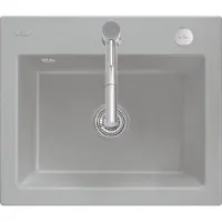 Villeroy & Boch V&B Einbauspüle SUBWAY 60 S FLAT 565x475mm Exz-bet fossil