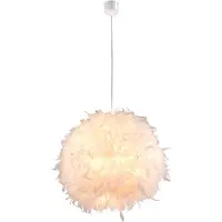 Etc-shop RGB LED Hängelampe mit Feder-Lampenschirm und Fernbedienung