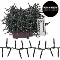 Idena 5x Lichterkette NewTec Galaxy Regenbogen 800 LED 17,8m für Innen & Außen, 8h Timer