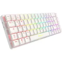 Sharkoon PureWriter W65, Verkabelt & Kabellos, RF Wireless, Mechanischer Switch, QWERTZ, RGB-LED, Schwarz