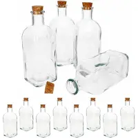 MamboCat 12er Set Vivalto Flaschen Florian + Kork-Deckel 0,5L Essig Öl Schnaps nachhaltig