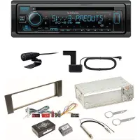 Kenwood KDC-BT950DAB Bluetooth Digitalradio CD Einbauset für Audi A4 B6 B7