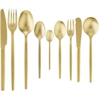 WAS Germany 108 tlg. Besteckset ALEX GOLD, mit gold, matte PVD Beschichtung, Chromnickelstahl 18/10