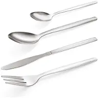 WAS Germany 192 tlg. Besteckset Gastro NP80 ECO, Chromstahl 18/0 je 48 Teile