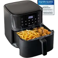 Sommertal Heißluftfritteuse HF760 - 7,6L XXL Airfryer - Touchscreen, 8 Programme, 2000 Watt, Rheinland