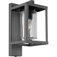 TRIO Lighting Außenwandleuchte Lunga, schwarz, Aluminium, Modern, Wandleuchte außen