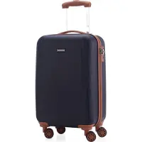 Hauptstadtkoffer Wannsee - Handgepäck Trolley Kabinenkoffer Hartschalen-Koffer Bordtrolley Flugzeug Hardcase Caryy-On 38L,Dunkelblau