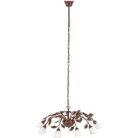Leuchtendirekt Leuchten Direkt 14491-48 "Mathilda" Pendelleuchte, Rost-Optik, 10xG9 40W, Innenleuchte, IP20