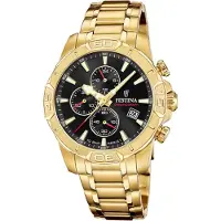 Festina Herrenuhr Timeless Chronograph Armbanduhr Edelstahl gold UF20705/4