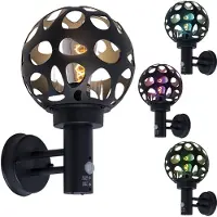 Globo RGB LED Wandleuchte, Edelstahl, anthrazit, Bewegungsmelder, H 31,7 cm