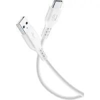 Cellularline Power Cable 120cm - USB-C, 1,2 m, USB A, Weiß