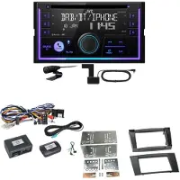 JVC KW-DB95BT Bluetooth Digitalradio USB CD Einbauset für Mercedes W211 CLS W219