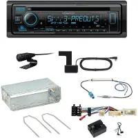 Kenwood KDC-BT950DAB Bluetooth Digitalradio CD Einbauset für Mercedes Citan W415