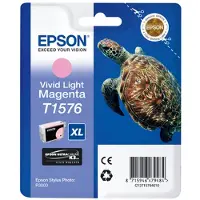 Epson Turtle T1576 Vivid Light Magenta, Hohe (XL-) Ausbeute, Lebendiges helles Magenta, Tinte auf Pigmentbasis, 25,9 ml, 1 Stück(e), 2300 Seiten
