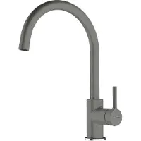 Franke Lina XL, Standard, Grau, Messing, Hebelgriffe, Einzelbild, Stone grey