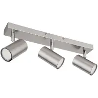 Etc-shop Deckenleuchte, silber, Spot beweglich, L 41 cm