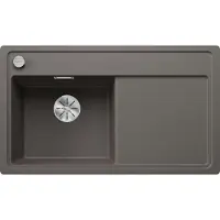 BLANCO Spüle ZENAR 45 S-F 848 x 498 mm vulkangrau 527362 1 Spülbecken Flächenbündig Flächenbündige Optik Mit Tropffläche