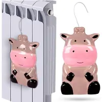 B2X Luftbefeuchter Heizkörper-Luftbefeuchter Wasserverdunster Verdunster Diffusor Heizungsverdunster aus Keramik für Kinder Kuh