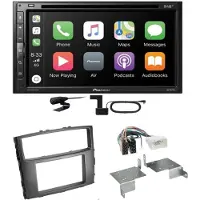 Pioneer AVH-Z5200DAB CarPlay USB MP3 CD Einbauset für Mitsubishi Pajero bis 2014