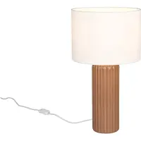 TRIO - Tischlampe BLAIR - Braun - 28x28x51 cm