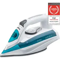 TZS First Austria - Dampfbügeleisen 3100 W - Keramiksohle - 93 Düsen, 25g/min Dampf - Vertikaldampf, Anti-Kalk & 450ml Wassertank - Grün