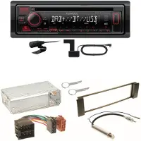 Kenwood KDC-BT450DAB Bluetooth Digitalradio CD Einbauset für Seat Leon Toledo 1M