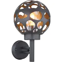 Globo RGB LED Wandleuchte, Edelstahl Alu, anthrazit, App Steuerung