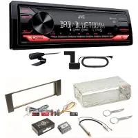 JVC KD-X272DBT Digitalradio Bluetooth USB MP3 FLAC Einbauset für Audi A4 B6 B7