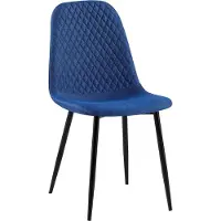 CLP Stuhl Giverny mit Ziernähten blau Material Stoff