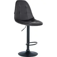 CLP Barhocker Elmore Kunstleder schwarz Material Gestell Metall matt schwarz