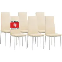 Albatros Esszimmerstühle MILANO, 6-er SET, Beige