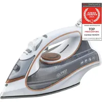 TZS First Austria - Dampfbügeleisen 3200 W - Keramiksohle - 42 Düsen, 27g/min Dampf - Vertikaldampf, Anti-Kalk & 450ml Wassertank - Weiß