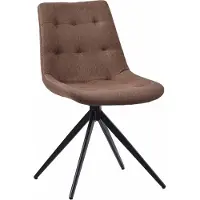 CLP Esszimmerstuhl Merna schwenkbar und gepolstert taupe Material Stoff