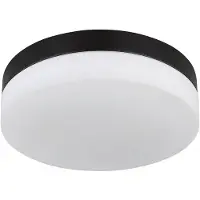 Etc-shop Deckenleuchte, Außenleuchte, 2 Flammig, Alu, Glas, D 24 cm