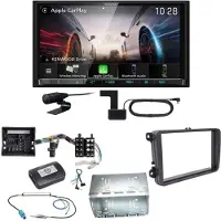 Kenwood DMX8021DABS Android Auto CarPlay Einbauset für T6 Sharan 2 Beetle