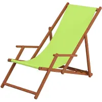 Erst-Holz Liegestuhl pistazie Kissen Tisch Deckchair Holz Buche Gartenstuhl Relaxstuhl klappbar 10-306 T KD
