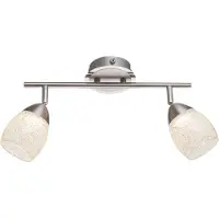 Globo Lighting LED Deckenleuchte, Kristall, Glas, Spots beweglich, L 35 cm