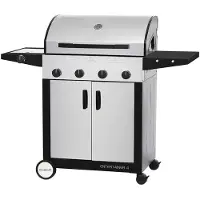 Cadac Entertainer SUPREME EDELSTAHL - 4B+SB 50mbar- Gasgrill mit 4 Brennern und Seitenbrenner